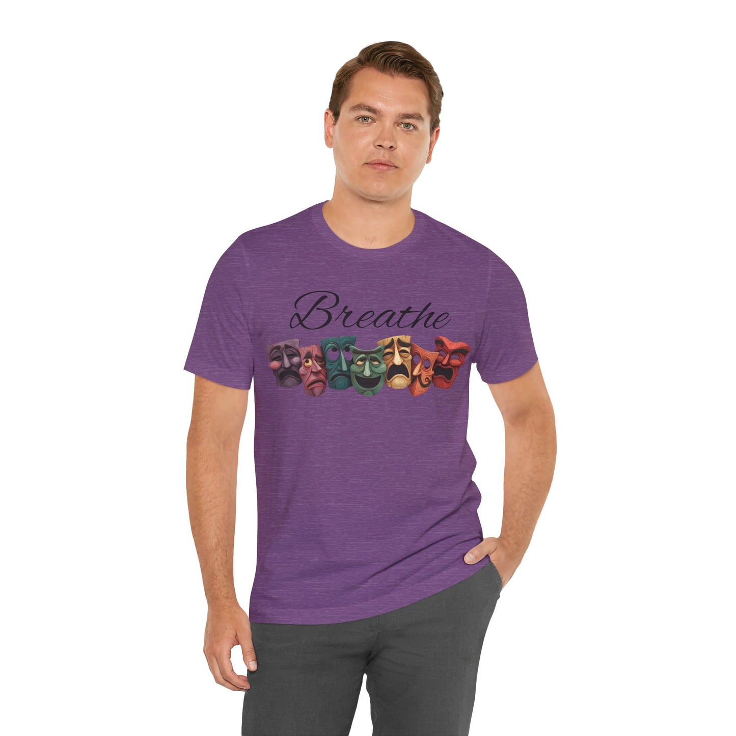 Breathe Drama mask Unisex Jersey Short Sleeve Tee