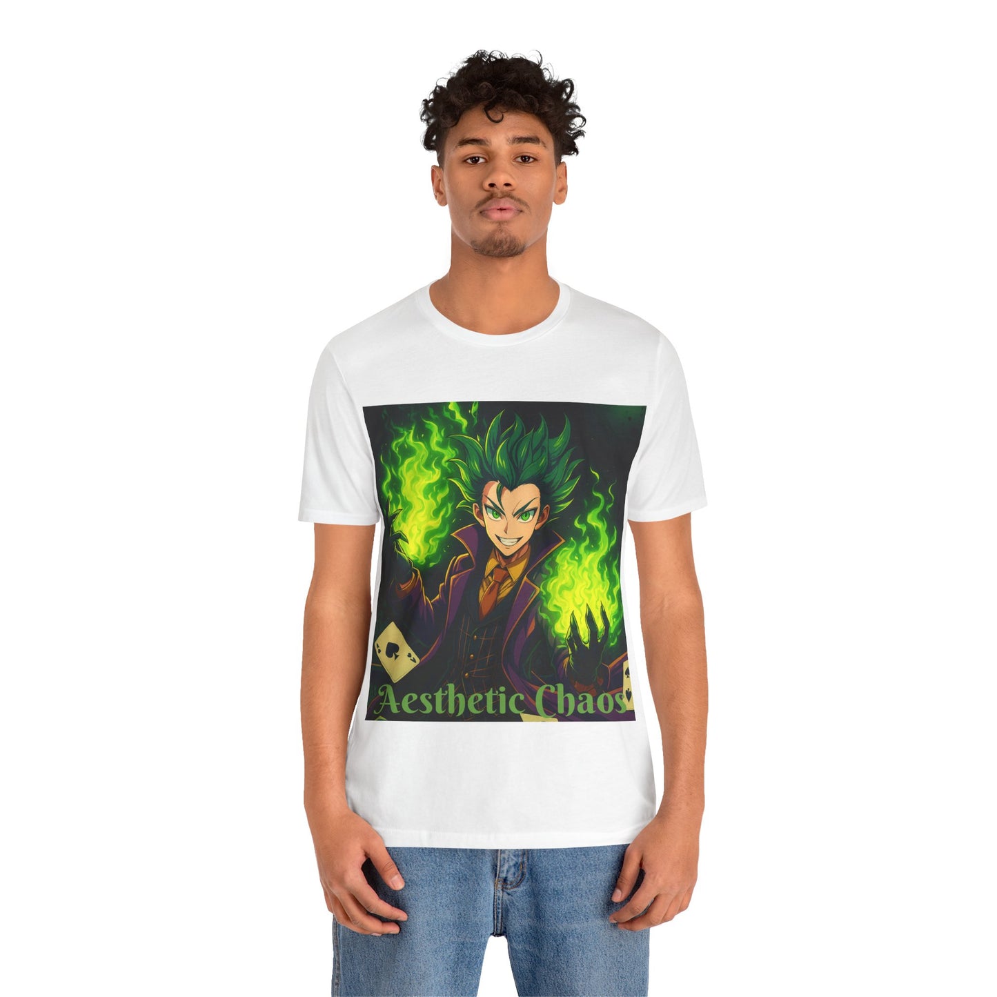 Aesthetic Chaos, anime clown, joker card clown Unisex Jersey Short Sleeve Tee