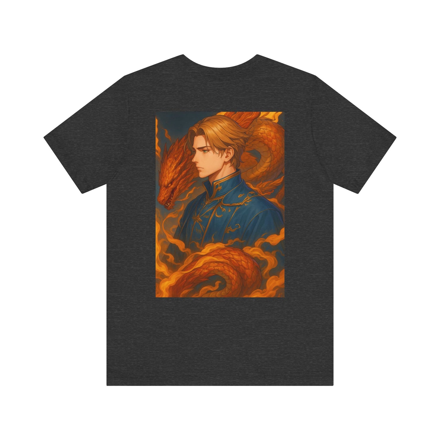 Aesthetic Chaos, Man with dragon, Unisex Jersey Short Sleeve Tee