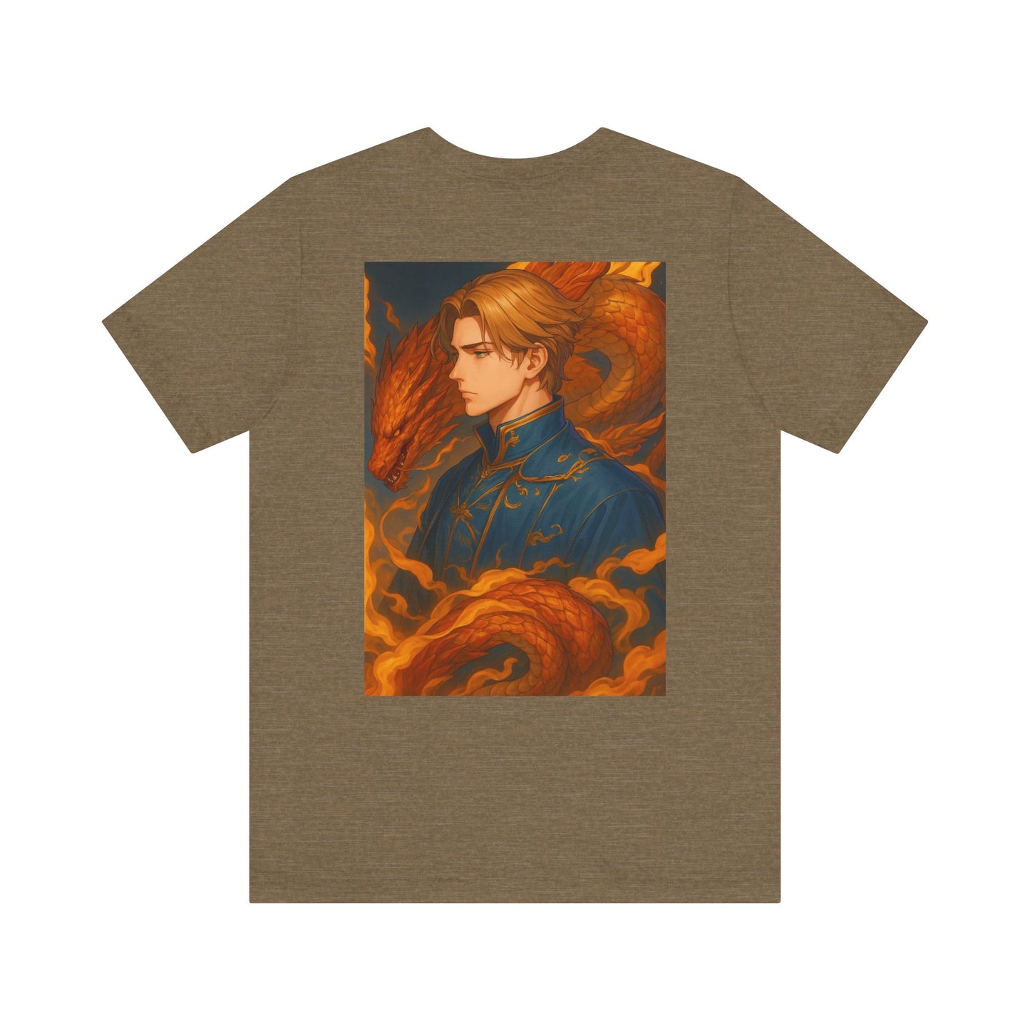 Aesthetic Chaos, Man with dragon, Unisex Jersey Short Sleeve Tee