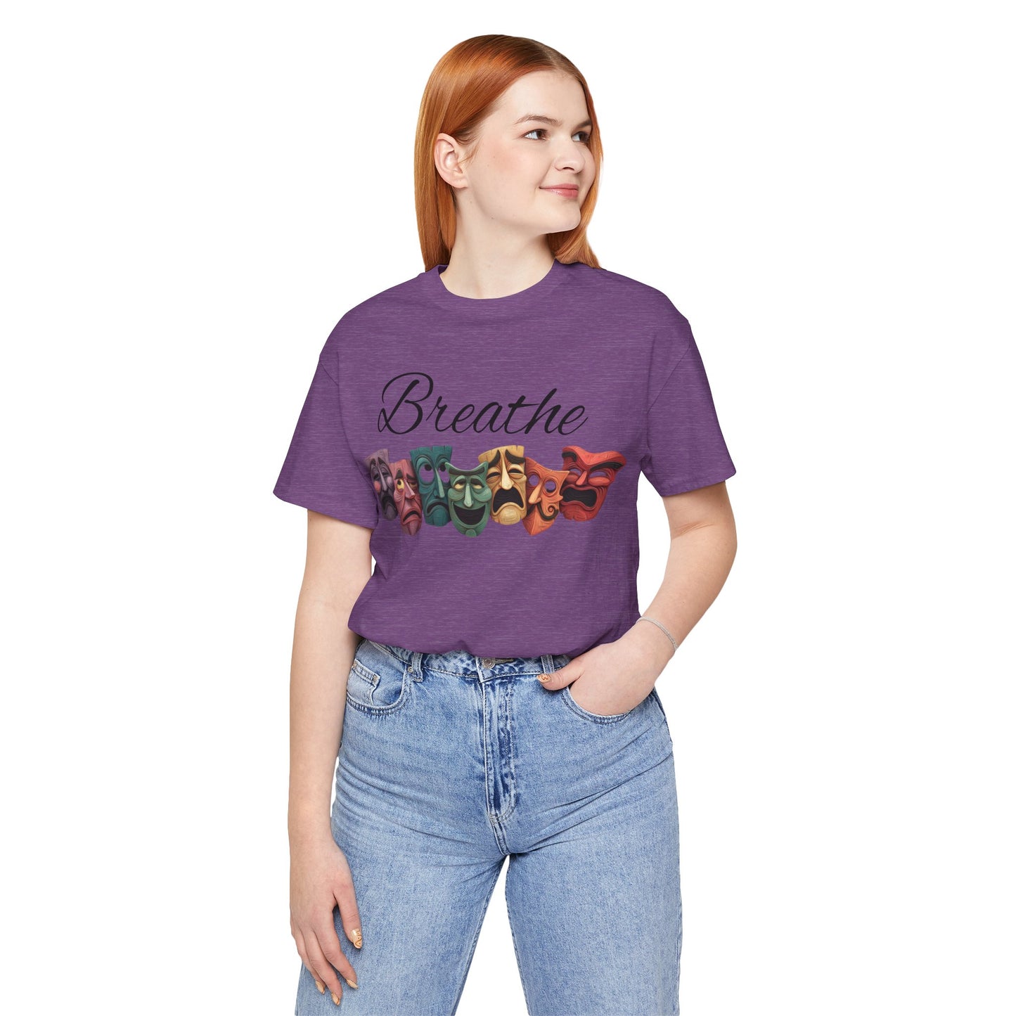 Breathe Drama mask Unisex Jersey Short Sleeve Tee