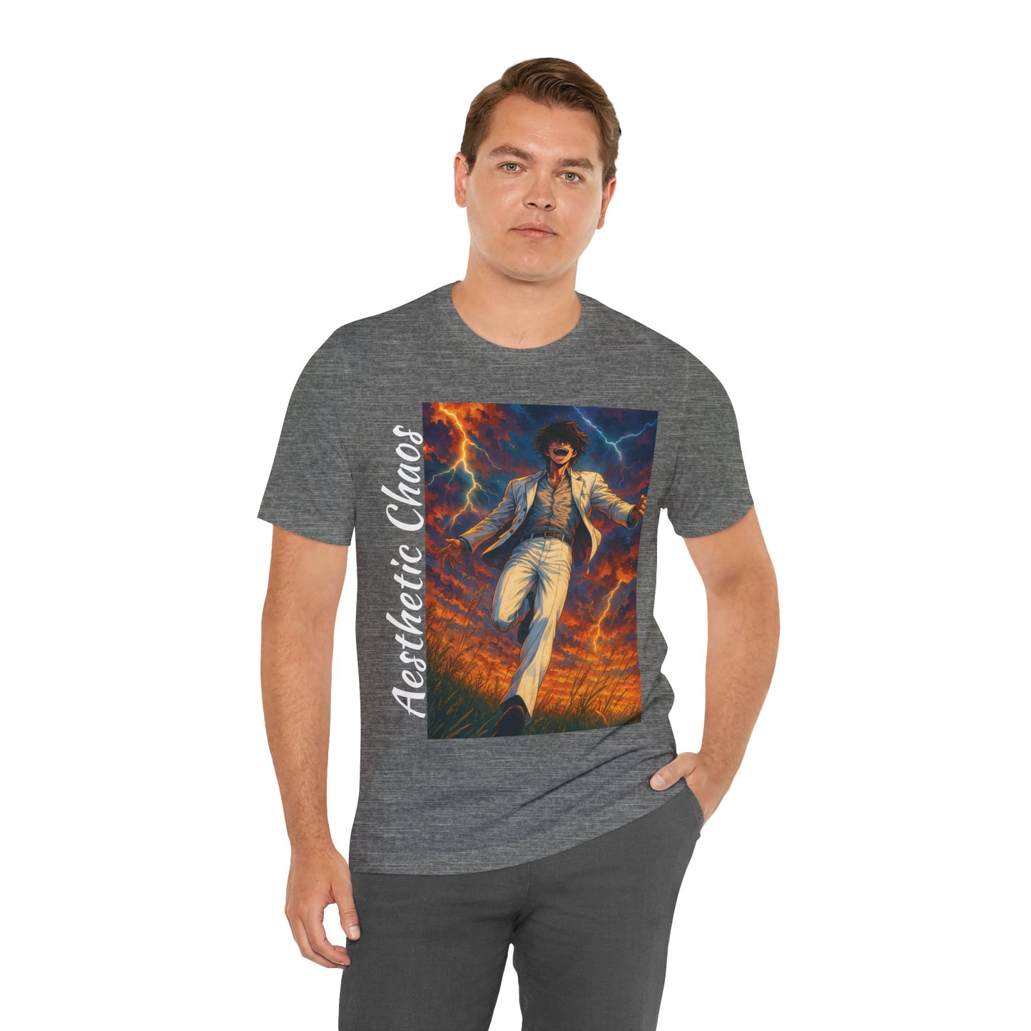 Aesthetic Chaos, Confident Villian, Unisex Jersey Short Sleeve Tee