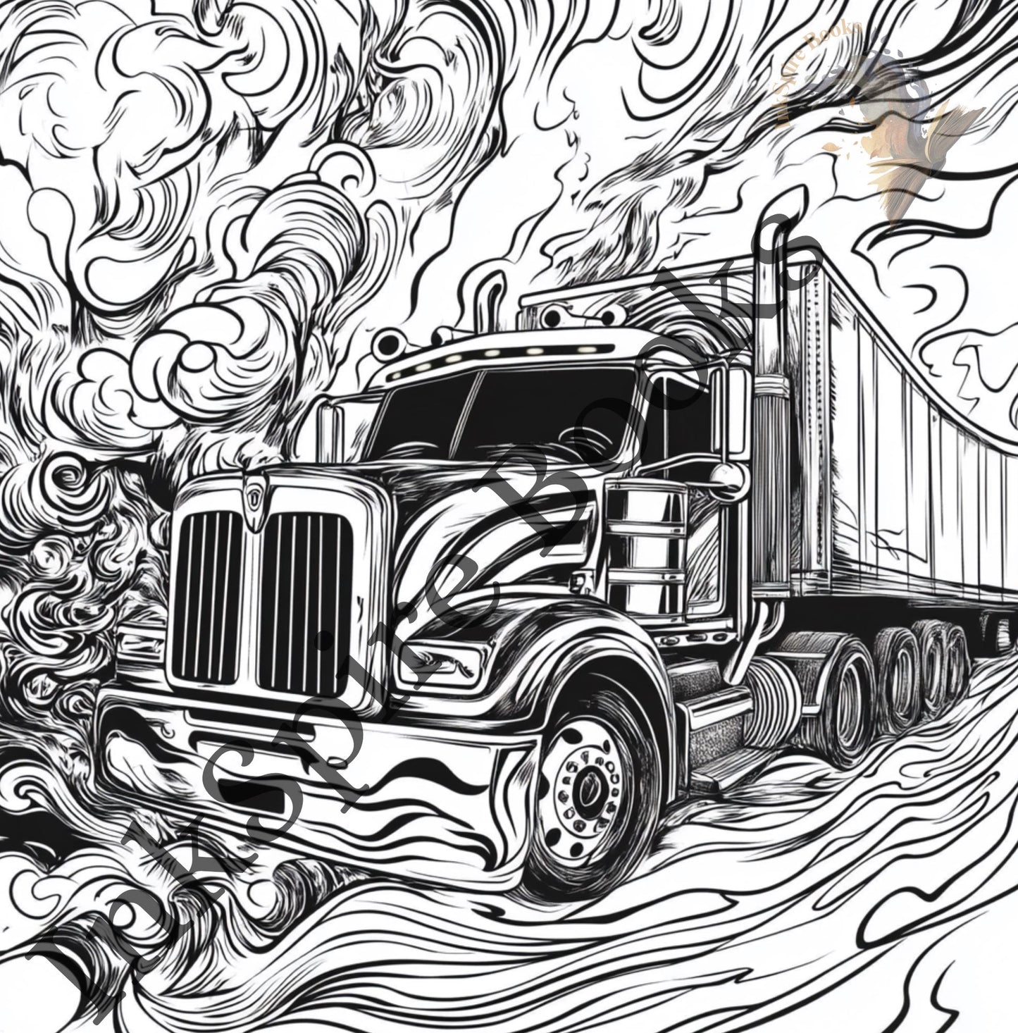 Wheels of Steel: A Truck Coloring Adventure