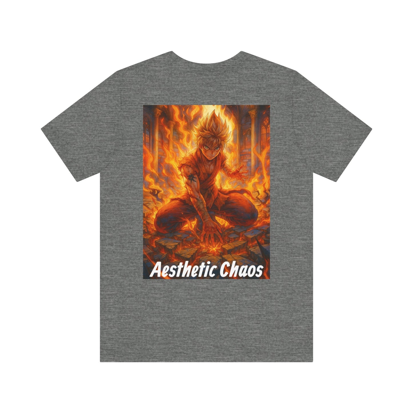 Aesthetic Choas, Deep impact, floor cracking, anime style Unisex Jersey Short Sleeve Tee