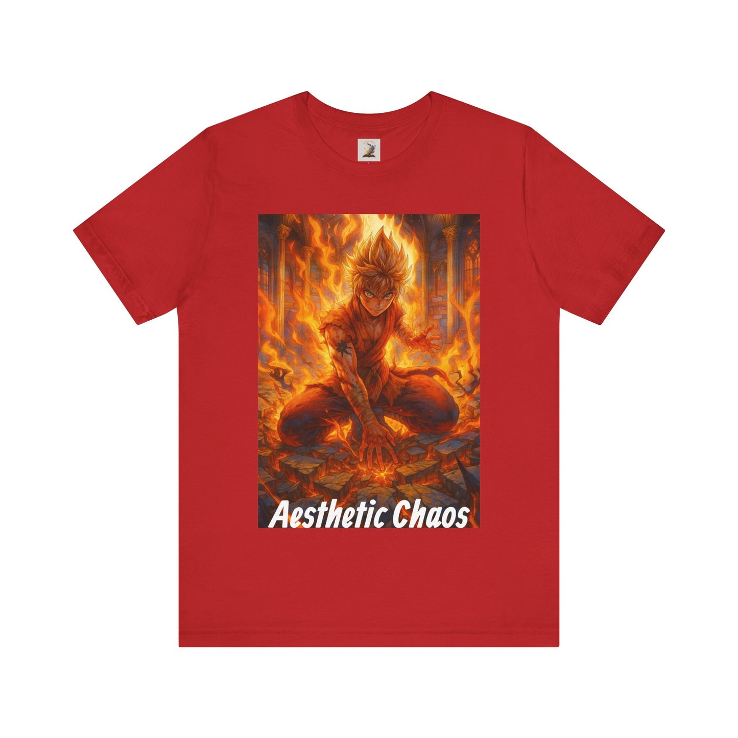 Aesthetic Choas, Deep impact, floor cracking, anime style Unisex Jersey Short Sleeve Tee
