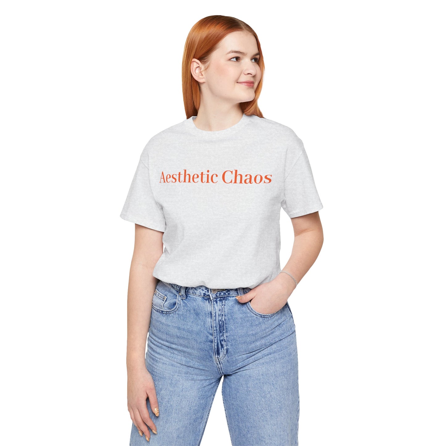 Aesthetic Chaos, Man with dragon, Unisex Jersey Short Sleeve Tee