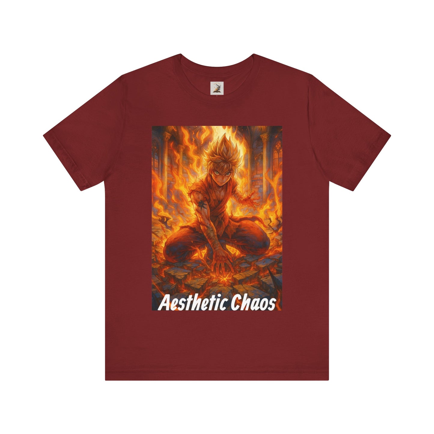Aesthetic Choas, Deep impact, floor cracking, anime style Unisex Jersey Short Sleeve Tee