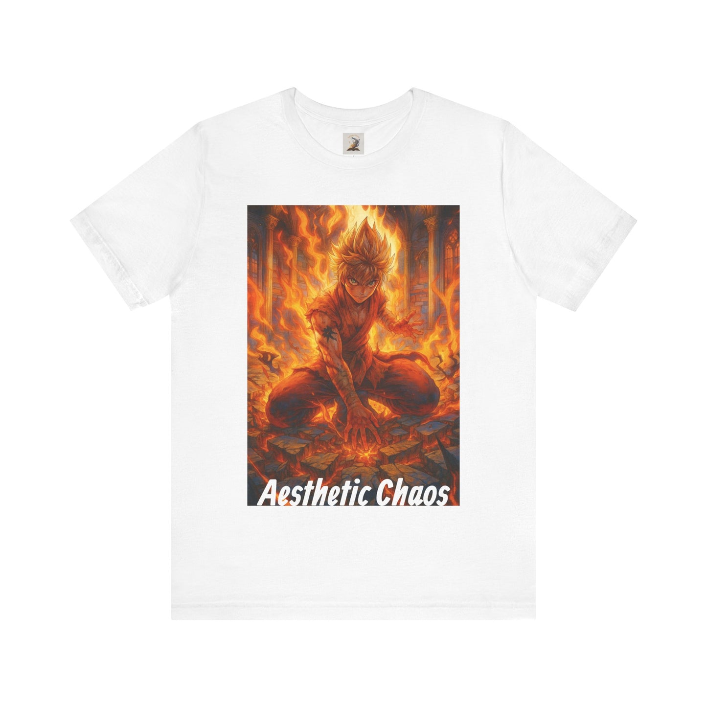 Aesthetic Choas, Deep impact, floor cracking, anime style Unisex Jersey Short Sleeve Tee