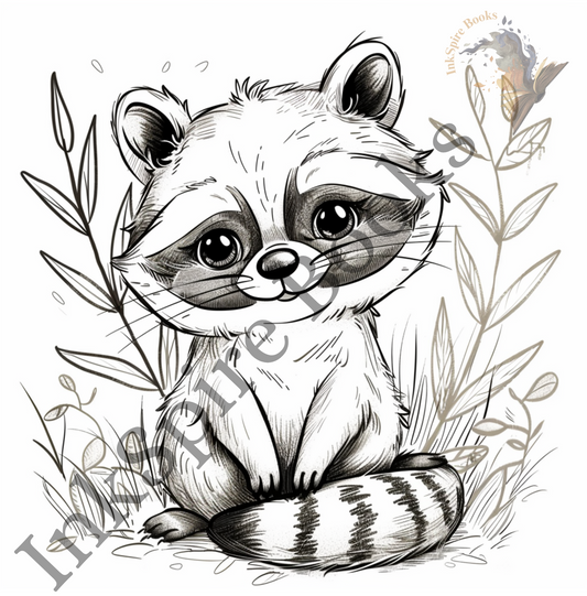 Stay Trashy: A Raccoon Coloring Book