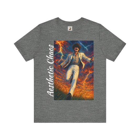 Aesthetic Chaos, Confident Villian, Unisex Jersey Short Sleeve Tee