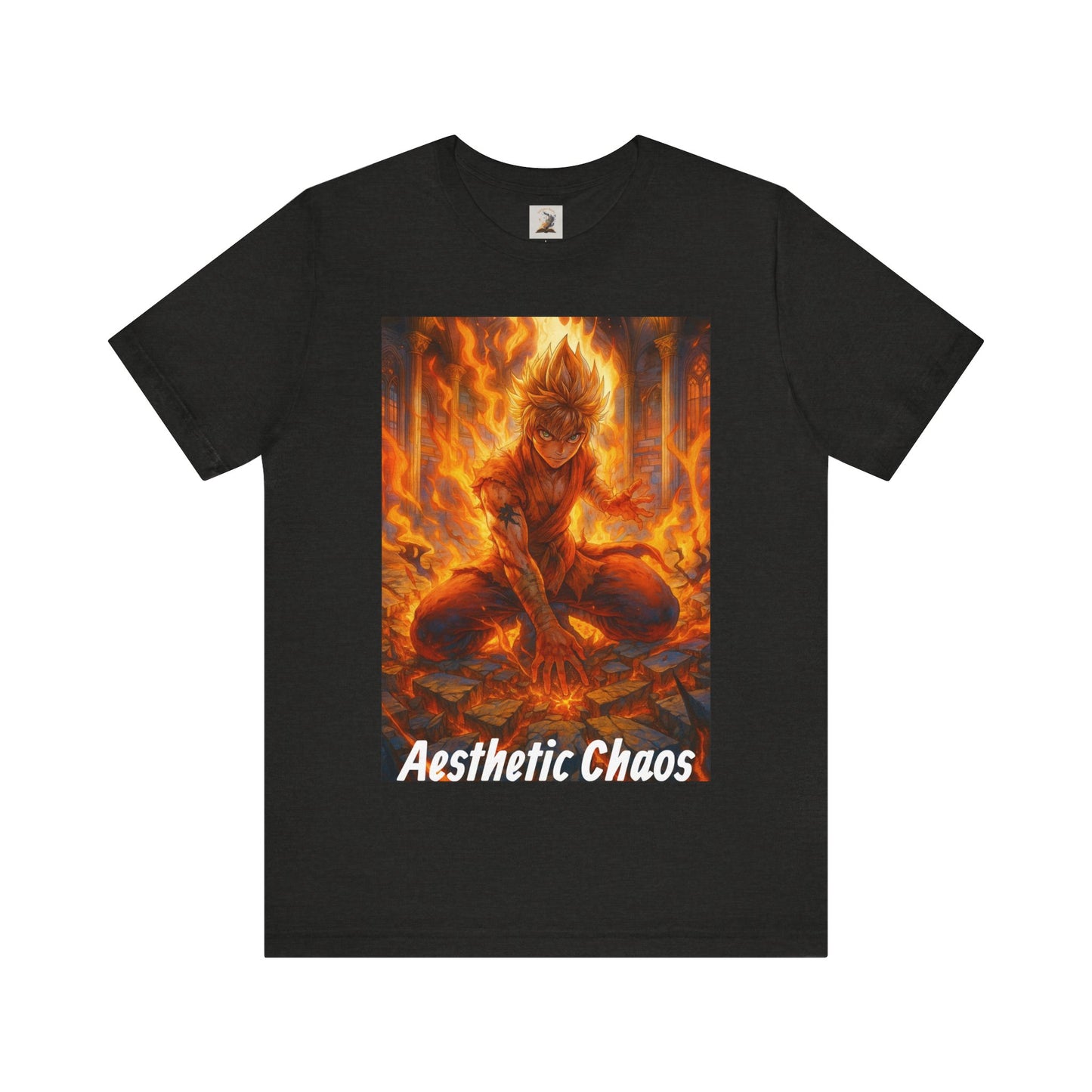 Aesthetic Choas, Deep impact, floor cracking, anime style Unisex Jersey Short Sleeve Tee