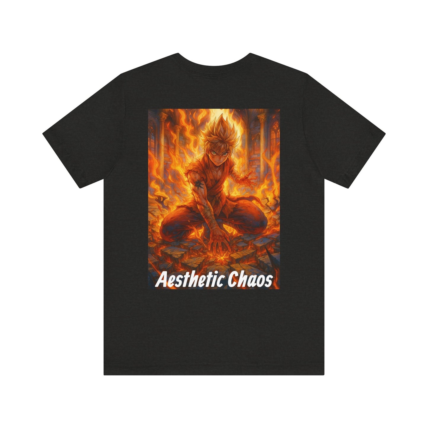 Aesthetic Choas, Deep impact, floor cracking, anime style Unisex Jersey Short Sleeve Tee