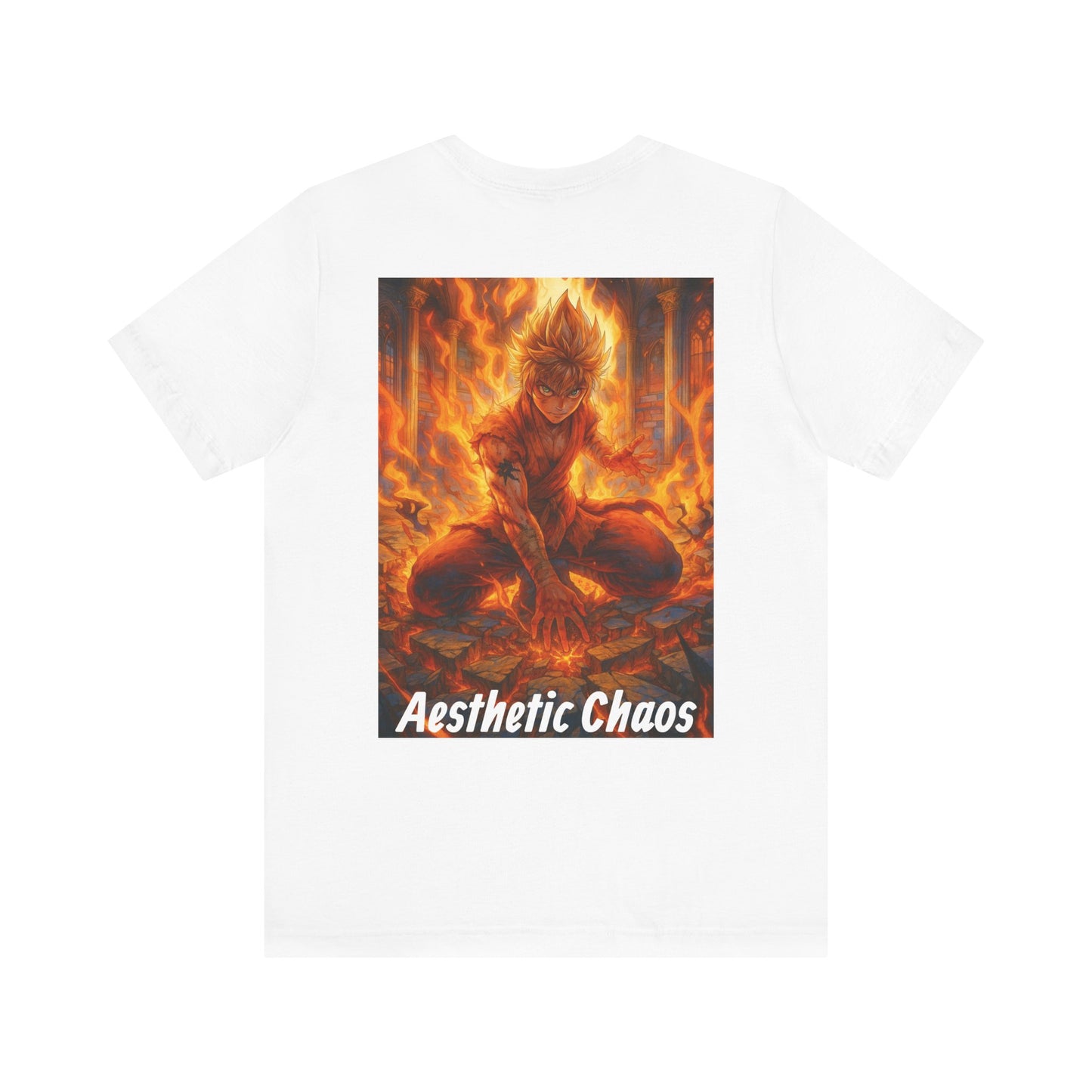 Aesthetic Choas, Deep impact, floor cracking, anime style Unisex Jersey Short Sleeve Tee