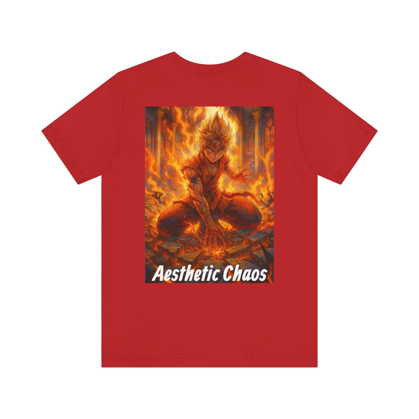 Aesthetic Choas, Deep impact, floor cracking, anime style Unisex Jersey Short Sleeve Tee