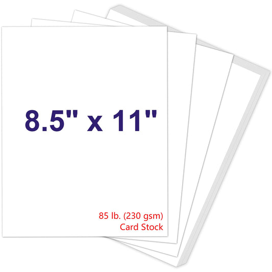 Joyberg 200P White Cardstock 8.5 x 11, 230gsm Cover Cardstock Paper, 85 Lb Heavy Card Stock for Printer, Card Stock Paper for Invitations, Scrapbooking, Crafts, Diy Cards, Decoration, Drawing