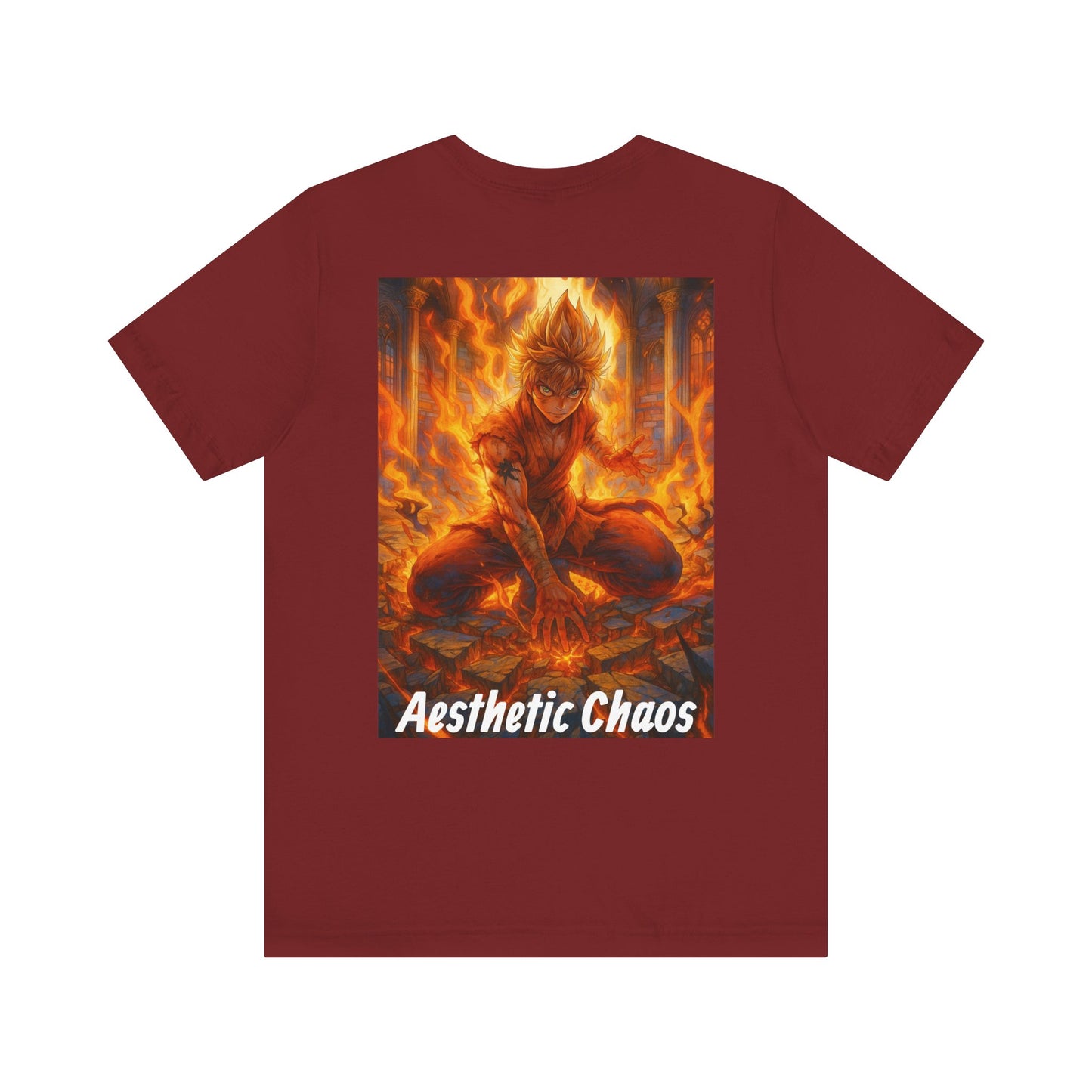 Aesthetic Choas, Deep impact, floor cracking, anime style Unisex Jersey Short Sleeve Tee
