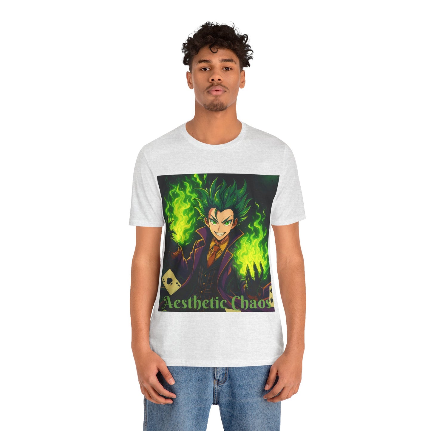 Aesthetic Chaos, anime clown, joker card clown Unisex Jersey Short Sleeve Tee