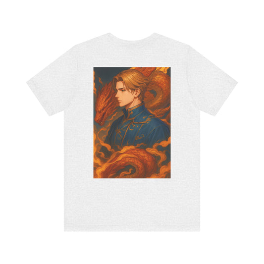 Aesthetic Chaos, Man with dragon, Unisex Jersey Short Sleeve Tee