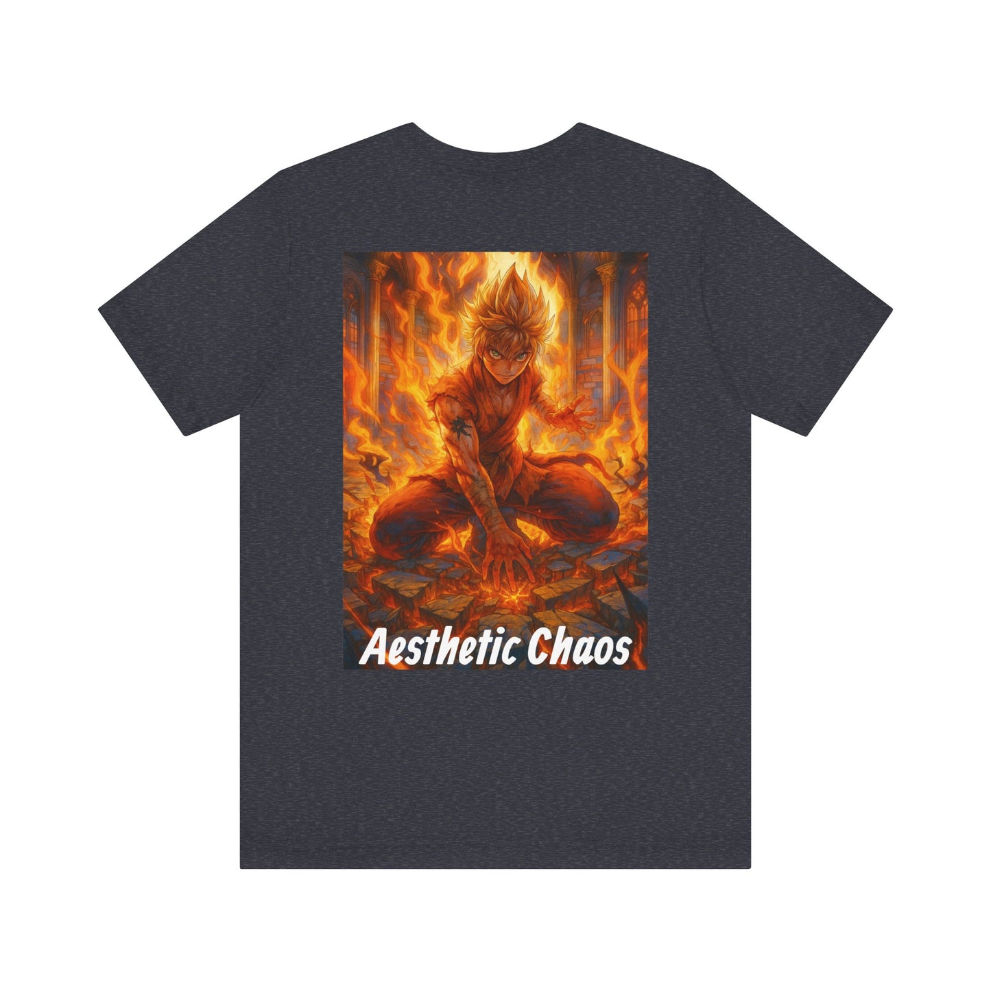 Aesthetic Choas, Deep impact, floor cracking, anime style Unisex Jersey Short Sleeve Tee