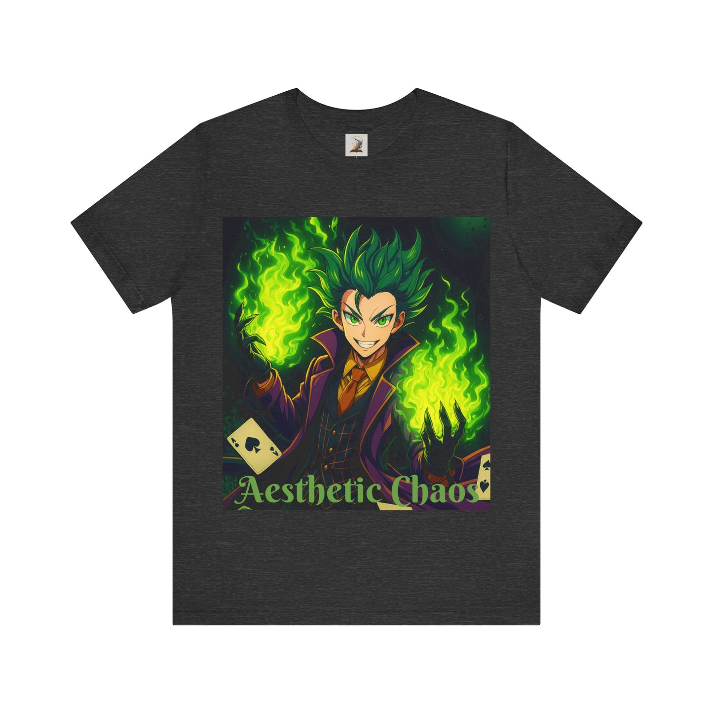 Aesthetic Chaos, anime clown, joker card clown Unisex Jersey Short Sleeve Tee